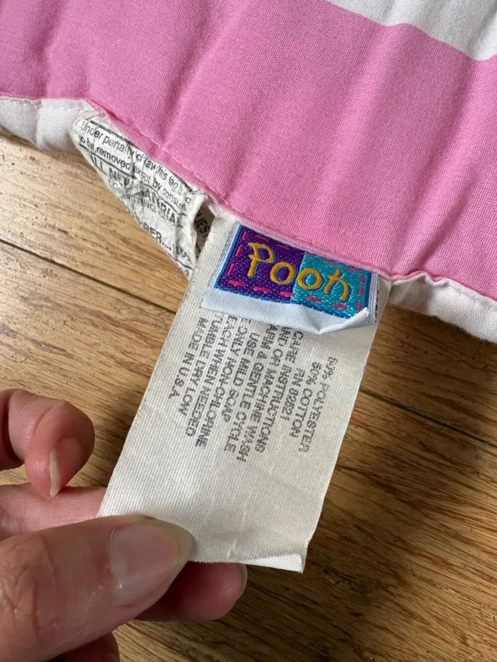 Vintage Winnie the Pooh Eeyore Tigger & More Comforter Baby Crib Blanket 1995